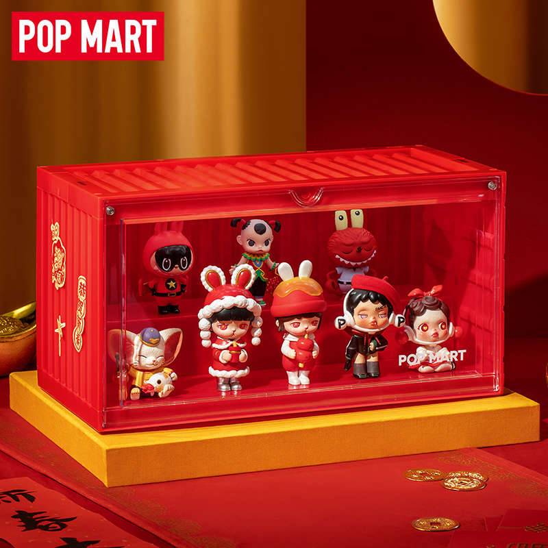 POP MART 泡泡玛特 新年限定款 集装箱 发光展示盒