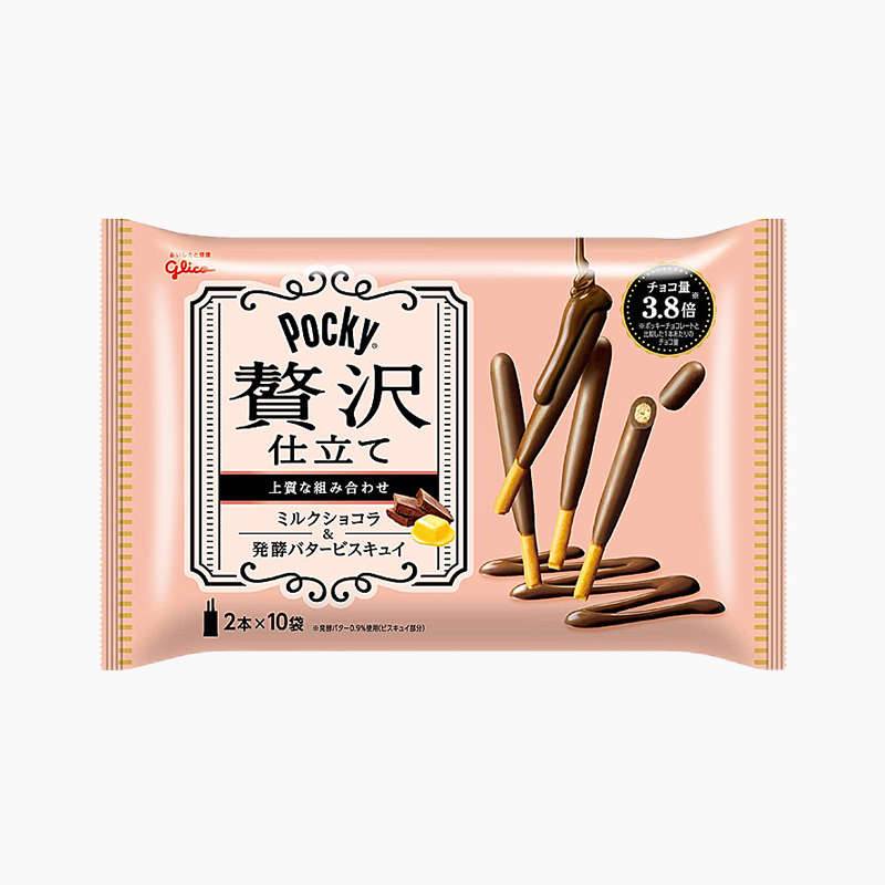 Japan GLICO Pocky Milk Chocolate Flavor 10 pcs 145g