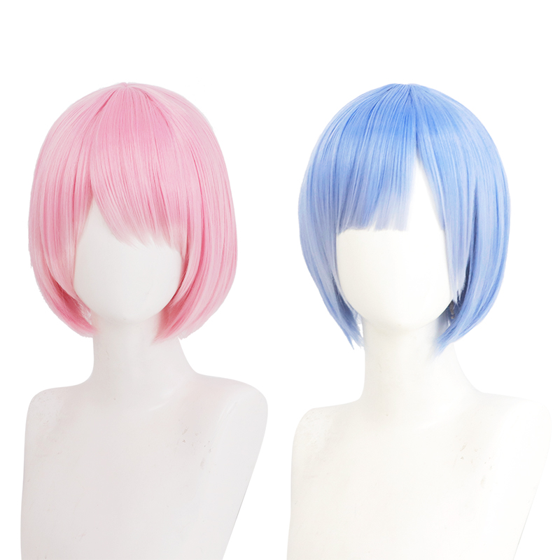 Re: Life in a different world starting from zero Ram Rem Cosplay Wig
