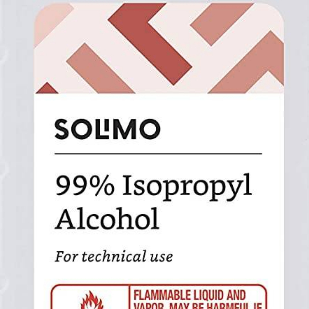 Solimo99％异丙醇 消毒杀菌酒精防病毒，16盎司