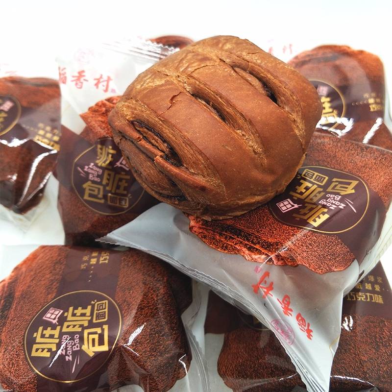 【直播间推荐】稻香村脏脏包 营养早餐 巧克力 爆浆网红面包 408g 