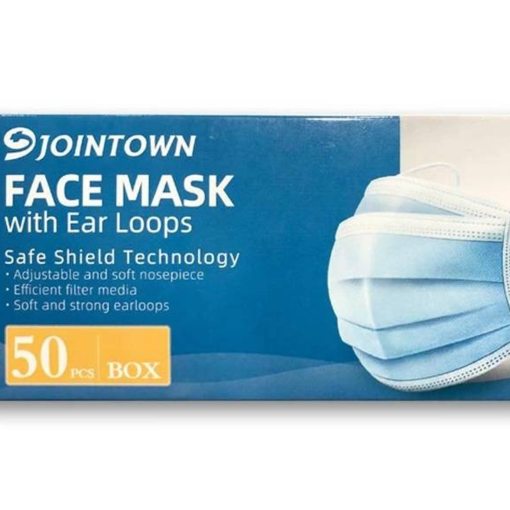 Safe Shield Technology Face Mask w/ Ear Loops #5081 Blue -   50 pk