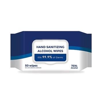 Ethyl Alcohol Wipes, 50 Wipes/Pack