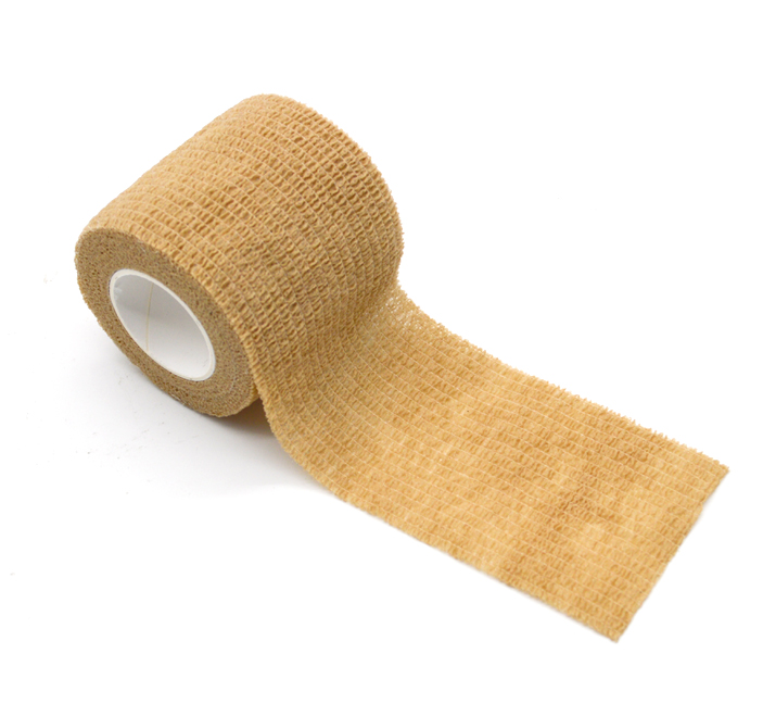 Pure color breathable medical elastic bandage non-woven fabric self-adhesive medical non-sterile wound dressing