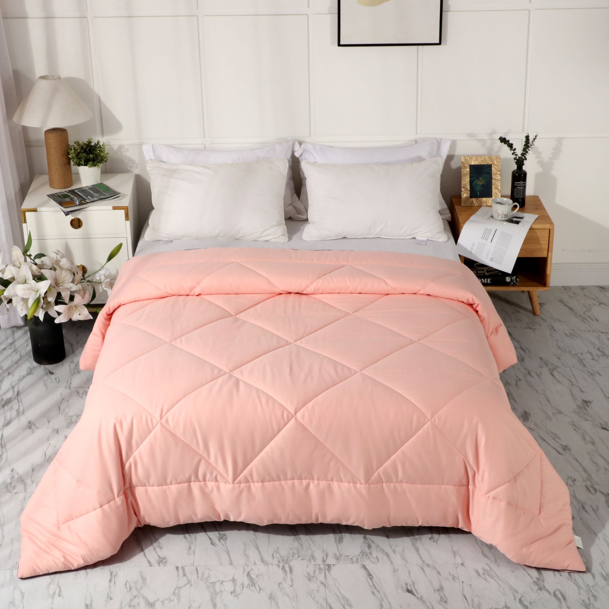 Leisurely Collection All Season Cotton Quilted Comforter