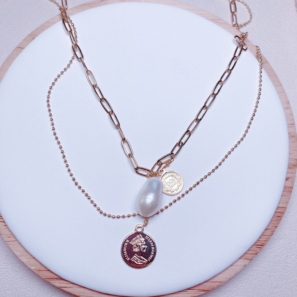 天然淡水珍珠系列｜天然珍珠纯手工双层项链